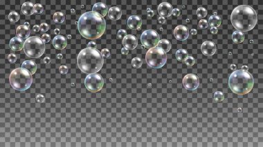 gerçekçi sabun köpüğü arkaplan vektörü