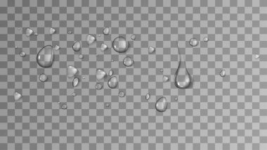 gerçekçi su damlası ve yoğunlaşma vektörü