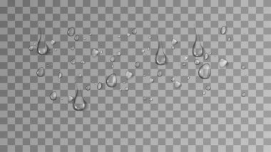 gerçekçi su damlası ve yoğunlaşma vektörü