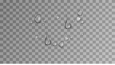 gerçekçi su damlası ve yoğunlaşma vektörü