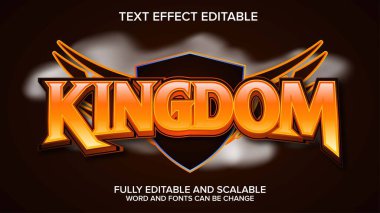 3D TEXT EF KINGDOM VECTORE EDİLMESİ