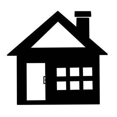 Minimalist bir evin çizim vektör grafiği. Basit bir minimalist ev için iyi, çok katlı, sade ve verimli bir mekansal düzenle karakterize edilir. Basit form, açık kat planı, minimum iç duvarlar basit depolama .