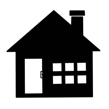 Minimalist bir evin çizim vektör grafiği. Basit bir minimalist ev için mükemmel, çok katlı, sade ve verimli bir mekansal düzenle karakterize edilir. Basit form, açık kat planı, minimal iç duvarlar..