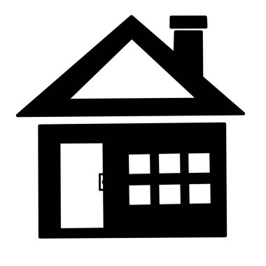 Minimalist bir evin çizim vektör grafiği. Basit bir minimalist ev için mükemmel, çok katlı, sade ve verimli bir mekansal düzenle karakterize edilir. Basit form, açık kat planı, minimal iç duvarlar..