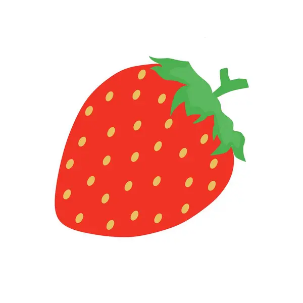 Meyve Strawberry 'nin illüstrasyon vektör grafiği. Çilek için iyi olan meyve, birçok insan arasında popüler olan meyvelerden biridir, çünkü lezzetli bir tadı vardır, yani ağırlıklı olarak ekşi ve biraz tatlı..