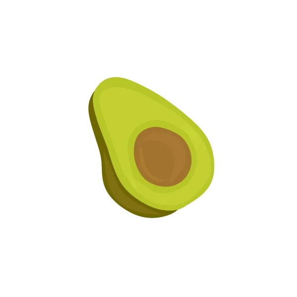 Avokado 'nun illüstrasyon vektör grafiği. Avokado vücuda iyi gelen ve genel sağlığa yardımcı olan bir dizi besin içerir. Avokado, ideal vücut fonksiyonları için önemli olan sağlıklı yağları içerir.