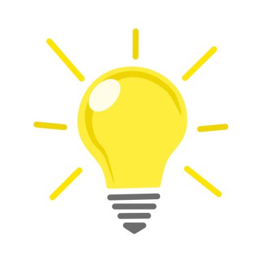 Işığın çizim vektörü. Lamba için mükemmel ışık üreten bir aygıttır.  