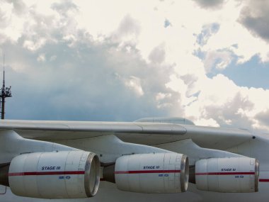 Uçaklar. Uçak parçaları. Kanatlar, pervaneler, türbinler. İniş takımları ve hidrolik sistem elementleri. Helikopterler ve parçaları. Askeri ekipman. Füzeler. Dünyanın en büyük uçağı 