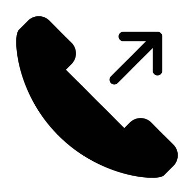 Giden arama düz simge vektör illüstrasyon varlık elemanı