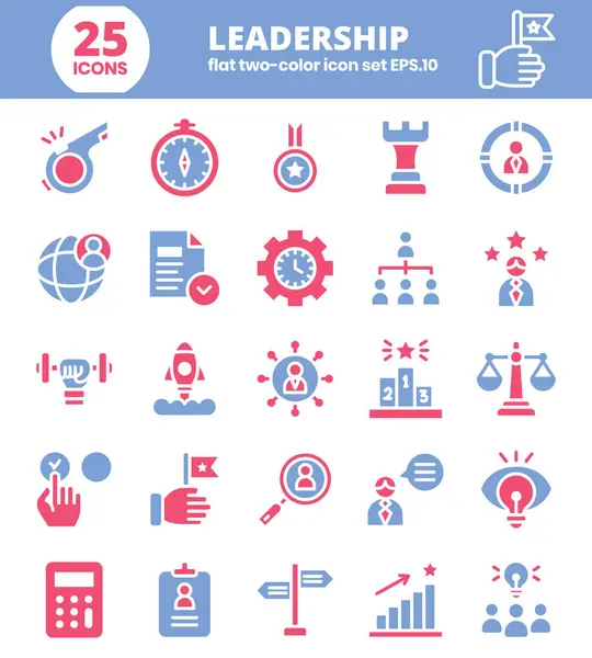 stock vector Leadership glyph Editable Icons set. Vector illustration in modern flat style of management icons: leader, achievement, start up, responsibility, and more.Vector illustration