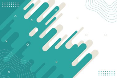 Mavi yuvarlak çizgili arka plan. Kesik çizgiler ve noktalar soyut. Vektör illüstrasyonu