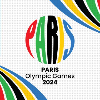 Paris Olimpiyat Oyunları 'nın gökkuşağı temalı sosyal medya sonrası tasarımı.