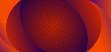 Abstract red gradient circle background with halftone texture.Vector illustration clipart