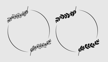 El çizimi bahar çelengi beyaz arka planda izole edilmiş. Doodle stili. Vektör illüstrasyonu