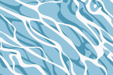 Su Doğası Katmanları Düz Çizim Arkaplanı