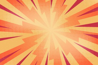 Yıldız patlaması ve Noktalar Vektör İllüstrasyonlu Çizgi Arkaplan