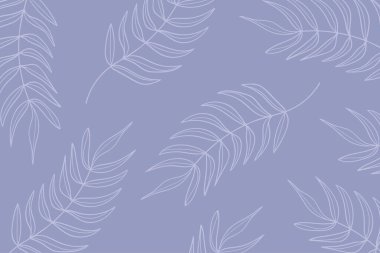 Minimalist bir sanat tarzında çeşitli yaprak ve dallardan oluşan el yapımı bitki çizimleri koleksiyonu.