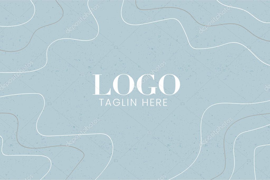 Green Topography Texture Vintage Background for Logo Template. Vector illustration