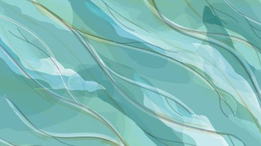 Pürüzsüz yeşil mermer damarlar ve yumuşak altın aksanlı, lüks temalı projeler için mükemmel bir tasarım..