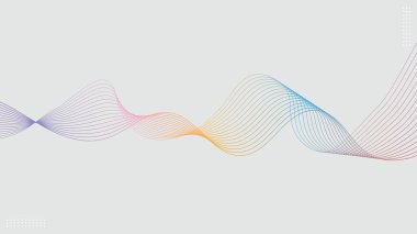 Gri arkaplanda sallanan soyut renk eğimleri. Vektör illüstrasyonu.