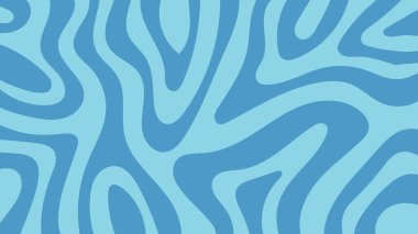 Renkli dalgalı şekilli soyut çizim arkaplanı. 60 'larda moda, 70' lerde. Vektör illüstrasyonu