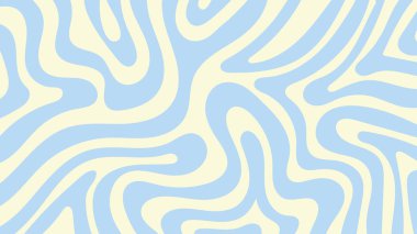 Renkli dalgalarla soyut yatay arkaplan. Biçim retro 60 'lar, 70' ler vektör illüstrasyonu