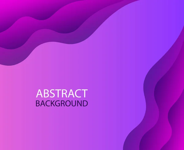 Mor dalga vektörü soyut arkaplan düz tasarım stok çizimi.