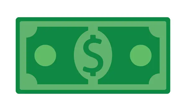 Dolar Para Vektörü İllüstrasyonu. Dolar işareti. Amerikan doları..