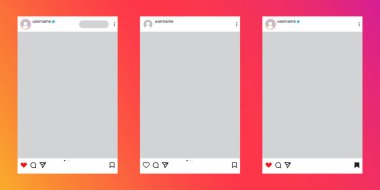 Kaynak çerçeve düzenleme şablonu tasarımı, sosyal medya gönderme şablonu, mobil uygulama kaydırma çerçevesi farklı sayfalar