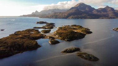 Lofoten adaları manzarası. Norveç, Lofoten Adaları 'nın muhteşem doğa görüntüsü