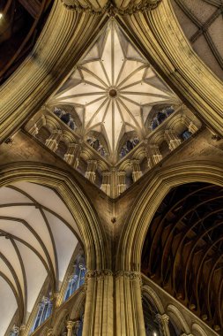 Trondheim, Norway. The Nidaros Cathedral in Trondheim old name of the city Nidaros is one of the most important churches in Norway. Interior view. clipart