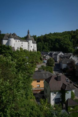 CLervaux Castle on the north of Luxembourg clipart