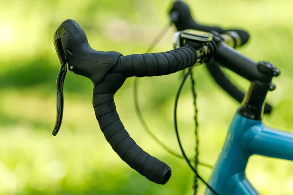 Gravel Bike Handlebar Winding Brake Levers Shifter — Stock Photo, Image