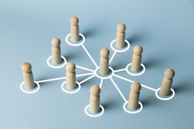 Etkini ve fikirlerini diğer insanlara yay. İyi kültürel ve güçlü kötü etki. Gereksiz ve sağlıksız bir salınım. İş lideri konsepti.