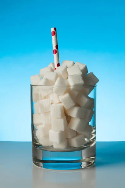 Süße Kohlenhydratgetränke Ungesunde Lebensweise Und Ernährung Zuckersüchtig — Stockfoto