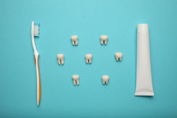 Cuidado Esmalte Dental Cavidade Oral Prevenção Cárie Crianças Escovas Dentes — Fotografia de Stock