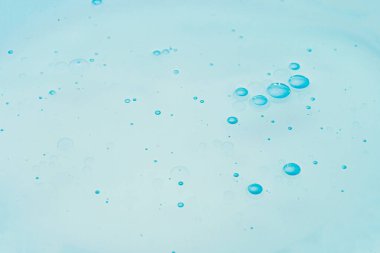 Suda yağ kabarcıkları, soyut damlalar..