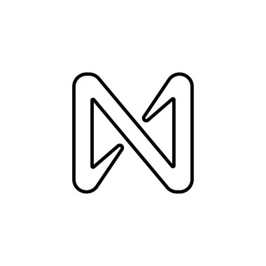 Genellikle düğme simgeleri veya şirket mesaj satırlarında kullanılan modern ve zarif bir dış hat tarzına sahip bir ülke