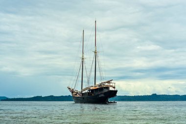 Pulau tropis yang indah di Endonezya