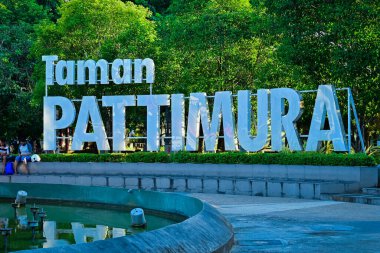Endonezya - 17 Şubat 2020: Pattimura Park Ambon, Endonezya