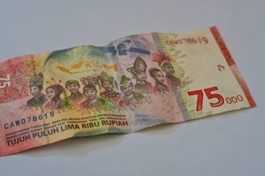 Endonezya - 21 Ekim 2022: 75.000 rupia değerinde özel Endonezya versiyonu