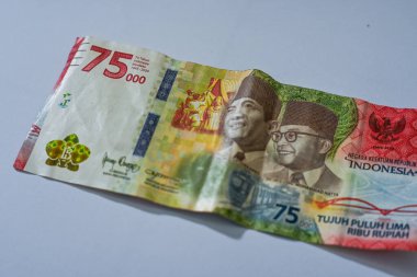 Endonezya - 21 Ekim 2022: 75.000 rupia değerinde özel Endonezya versiyonu