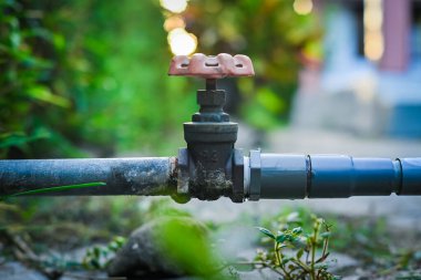 Eski borunun yakınında.