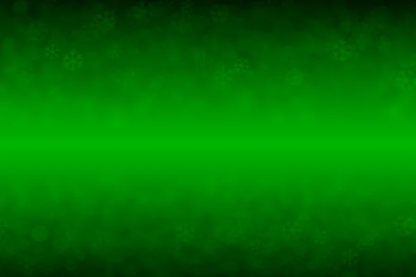Christmas Green Background Snowflakes — Stock Photo, Image
