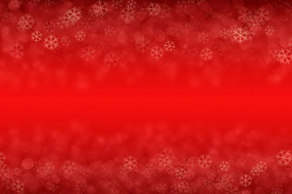Weihnachten Roter Hintergrund Mit Schneeflocken — Stockfoto