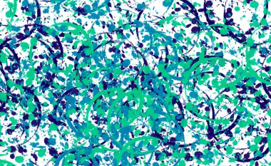 Blue and green splash background.
