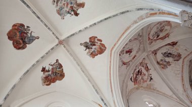 Interior of the Church of Villamorn, Burgos, Spain.