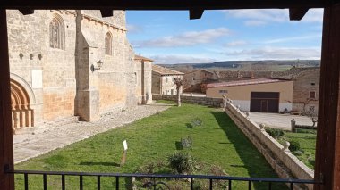 Exterior of the Church of Villegas, Burgos, Spain.