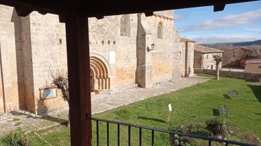 Exterior of the Church of Villegas, Burgos, Spain.