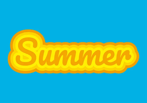 Hintergrund Sommerzeit Für Den Urlaub — Stockvektor